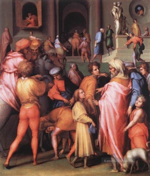 Joseph verkauft wird an Potiphar Porträtist Florentiner Manierismus Jacopo da Pontormo Ölgemälde